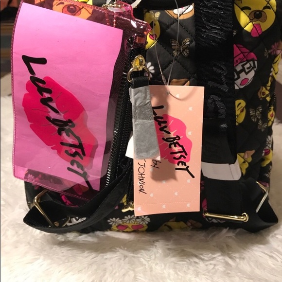 Betsey Johnson Emoji Backpack NWT - Picture 5 of 8